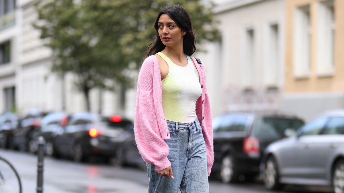 Wide leg jeans